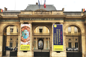 Pose de Bâche grand format Conseil d'Etat